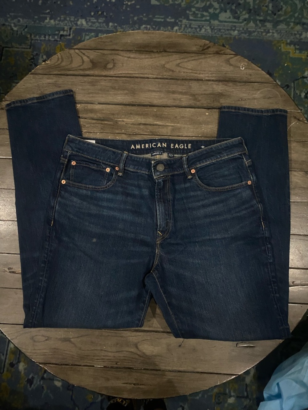 American Eagle Outfitters Men's Indigo Straight Jeans